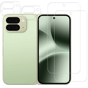 KPNS �Ή� Google Pixel 10 Pro Fold �p (2��)�K���X�t�B���� + (2��)�J�����t�B���� ���{���Ɏq�f�ލ̗p �S�� �ی� �����K���X �t�B���� �J�����ی� �����Y�J�o�[ �Ή�