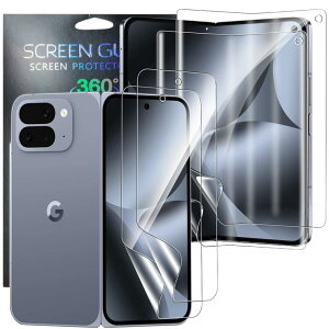 �y�A���`�O���A 4���Z�b�g�zFor Google Pixel 10 Pro Fold �t�B�����i2���j+�w�ʃX�N���[���t�B�����i2���j�w��h�~ �O�[�O�� �s�N�Z�� 10 Pro Fold �Ή� �A���`�O���A �T���T�� �^�b�`�� �Ռ��ی� ����