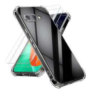 Crystal Case with 2x Premium Tempered Glass Screen Protector for Google Pixel 9a