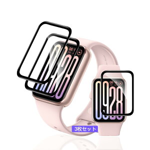 �p Xiaomi Smart Band 9 Pro �t�B���� �K���X�t�B���� PET������ �Y�f�@�� 3D�Ȗ� �y3���Z�b�g �L�Y�C���@�\�z �p �V���I�~ �X�}�[�g�o���h band 9 pro 1.74�C���` �����K���X �����ߗ� �����^ �p XiaomiBand9