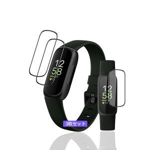 �p Fitbit inspire3 �t�B���� PET������ �Y�f�@�� 3D�Ȗ� �y3���Z�b�g ���YAGC���Ɏq�f�ށz �p inspire3 �K���X�t�B���� �����ߗ� �����^ �p Fitbit inspire 3 �t�� �ی�t�B���� �ϏՌ� �S�ʕی� �d�x9H ��