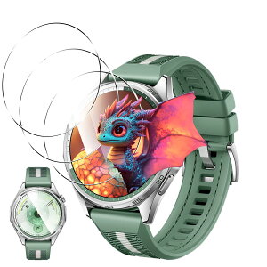 AQXNG �Ή� HUAWEI WATCH GT 6 Pro �K���X�t�B���� 3�� �p �t�@�[�E�F�C �E�H�b�` GT6 Pro �ی�t�B���� 1.47�C���` �y3���Z�b�g ���{���Ɏq���z HUAWEI WATCH GT 6 Pro 46mm �p�� �t�B���� �����K���X �t���ی�