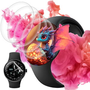 �Ή� Google Pixel Watch 4 41mm �t�B���� ��ʕی�t�B���� �y5���Z�b�g�z �s�N�Z���E�H�b�`4 41mm �p�� �ی�t�B���� �J�o�[ �_���TPU�� 3D�Ȗ� 24���Ԏ����C���Z�p �Ռ��z�� �����ߗ� �����x�^�b�`