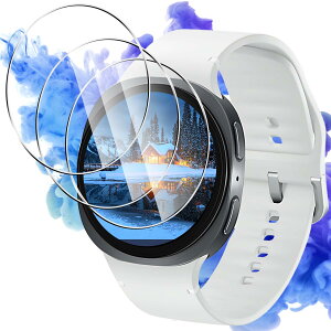 AQXNG �Ή� galaxy watch 8 44mm �K���X�t�B���� 3�� �ی�t�B���� �y3���Z�b�g ���{���Ɏq���z galaxy �E�H�b�` 8 44mm �p�� �t�B���� �����K���X �t���ی�t�B���� �J�o�[ �d�x9H �ϏՌ� �����x�^�b�`