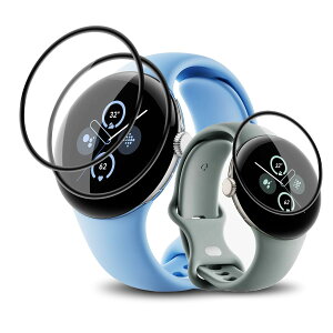 �y3���Z�b�g�z�Ή� Google Pixel Watch 2 / Google Pixel Watch �t�B���� PixelWatch2 / PixelWatch �p �ی�t�B���� �J�o�[ �P�[�X �L�Y�C���@�\ �_�炩�� PMMA�f�ލ̗p �Y�f�@�� 3D�Ȗ� �����ߗ� �����x�^�b�` �C