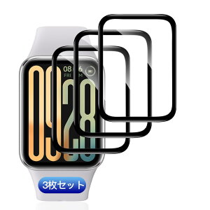 �y3���Z�b�g�z �Ή� Xiaomi Smart Band 9 Pro �t�B���� �K���X�t�B���� 3�� PET������ �Y�f�@�� �����ߗ� �Ή� �V���I�~ �X�}�[�g�o���h band 9 pro �ی�t�B���� 3D�ȖʃJ�o�[ �Ή� Xiaomi Band 9 Pro �t����