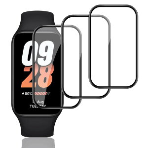 �ywnunbg 3���Z�b�g�z �Ή� Xiaomi Smart band 8 Active �t�B���� �K���X�t�B���� 3�� PET������ �Y�f�@�� �����ߗ� �Ή� Xiaomi Smart band 8 Active �ی�t�B���� 3D�ȖʃJ�o�[ �Ή� �V���I�~ �X�}�[�g�o���h8 A