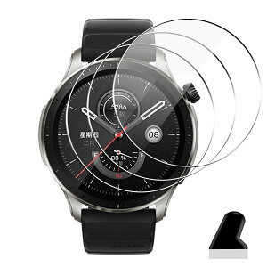 �y3���Z�b�g�z �Ή� Amazfit GTR4 �K���X�t�B���� �ی�t�B���� 3�� �Ή� Amazfit GTR4 �t�B���� �y �d�x9H ���{���Ɏq�� �z �Ή� Amazfit GTR4 �t���ی�t�B���� �L�Y�h�~ �ϏՌ� ��U�h�~ �S�ʕی� ����