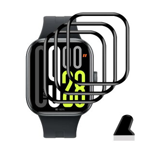 �y3���Z�b�g�z �Ή� Xiaomi Redmi Watch 5 �t�B���� 3�� PET������ �Y�f�@�� �����ߗ� �Ή� Redmi Watch5 �ی�t�B���� 3D�Ȗ� �J�o�[ �p Redmi watch 5 �t���ی�t�B���� 24���Ԏ����C���Z�p �L�Y�h�~ �ϏՌ�