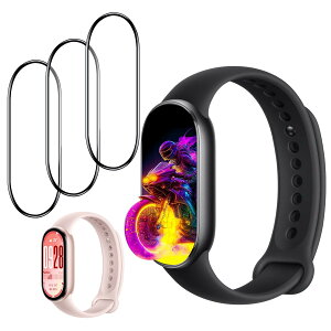 �y3���Z�b�g�z �Ή� Xiaomi Smart Band 10 �t�B���� �y���{���Ɏq���z �p Xiaomi �X�}�[�g�o���h10 �ی�t�B���� PET������ �Y�f�@�� 24���Ԏ����C���Z�p 3D�Ȗ� �P�[�X �J�o�[ �ϏՌ� ��U�h�~ �w��h