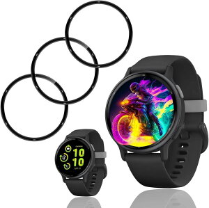 �y3���Z�b�g�z �Ή� GARMIN(�K�[�~��)vivoactive 5 �t�B���� �p GARMIN vivoactive 5 �ی�t�B���� PET������ �Y�f�@�� 24���Ԏ����C���Z�p 3D�Ȗ� �P�[�X �J�o�[ �ϏՌ� ��U�h�~ �w��h�~ �S�ʕی� �ɔ�