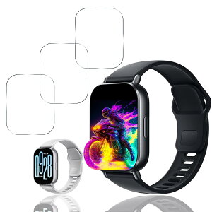 �y3���Z�b�g�z �Ή� Xiaomi Redmi Watch 5 Active �K���X�t�B���� �y���{���Ɏq���z �p Redmi Watch 5 Active �t�B���� �����K���X �t�� �ی�t�B���� �d�x9 H �ϏՌ� ��U�h�~ �w��h�~ �S�ʕی� �ɔ� ����