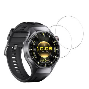 ���{���Ɏq�f�ލ̗p HUAWEI WATCH GT6 Pro 46mm �p�� �K���X�t�B���� (2��) �S�� �ی�t�B���� �����K���X �t�B����