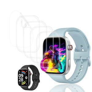 �y5���Z�b�g�z �Ή� Xiaomi Redmi Watch 6 �t�B���� �y���{���Ɏq���z �p �V���I�~ �X�}�[�g�E�H�b�` 6 �ی�t�B���� �_�炩�� �P�[�X �J�o�[ �ϏՌ� ��U�h�~ �w��h�~ �S�ʕی� �ɔ� �����ߗ� ��