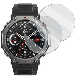 YWXTW �Ή� Amazfit T-Rex 3 �t�B���� �y2������ ���{���Ɏq�� �z�Ή� Amazfit T-Rex 3 �K���X�t�B���� Amazfit T-Rex 3 �ی�t�B���� �����K���X �t���ی�t�B���� �d�x9H �ϏՌ� ��U�h�~ �����ߗ� �C�A�[