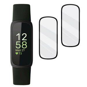 YWXTW �Ή� Fitbit inspire3 �t�B���� �y2������ ���{���Ɏq�� �z�Ή� Fitbit inspire3 �K���X�t�B���� Fitbit inspire3 �ی�t�B���� �����K���X �t���ی�t�B���� �d�x9H �ϏՌ� ��U�h�~ �����ߗ� �C�A�[