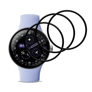 �y3���Z�b�g�z�Ή� Google Pixel Watch4 41MM �t�B���� Pixel Watch4 41MM �ی�t�B���� ��ʕی�V�[�g �J�o�[ �t���ی� �\�t�g�yPET������ �Y�f�@�� 3D�ȖʃJ�o�[ �C�A�[�� �ɔ� �w��h�~ �C�A�h�~ ����