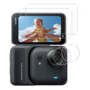 �Ή� Insta360 GO Utra �K���X�t�B���� �y2+2���Z�b�g-���{���Ɏq�� �z �Ή� Insta360 GO Utra �t�B���� �C���X�^360 go utra �ی�t�B���� 2�� + �����Y�ی�t�B���� 2�� �����K���X �L�Y�h�~ �ϏՌ� ��U