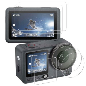 �Ή� DJI Osmo Action 6 �K���X�t�B���� �y2+2+2���Z�b�g-���{���Ɏq�� �z �Ή� DJI Osmo Action 6 �t�B���� (�O�ʃf�B�X�v���C�p2�� + ��ʃf�B�X�v���C�p 2��) 4�� + �����Y�ی�t�B���� 2�� �ی�t�B��