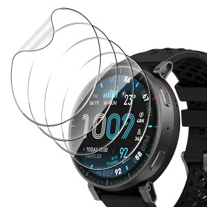 �y4������zFor Amazfit active MAX 48mm �t�B���� Greerass Amazfit active MAX �Ή� �K���X�t�B���� �����ߗ� ���^�b�`�� ���Ɏq�f�� ��U�h�~ �Ռ��z�� �������� �w��h�~ �����z�� �C�A���X �\��t���ȒP
