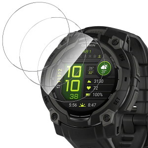 �y3������zFor Garmin Instinct 3 45mm �t�B���� �����K���X �����ߗ� ���^�b�`�� Greerass �ی�t�B���� ���Ɏq�f�� ��U�h�~ �Ռ��z�� �������� �w��h�~ �����z�� �C�A���X �\��t���ȒP