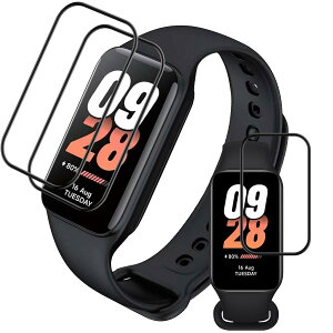�Ή� Xiaomi Smart band 8 Active �t�B���� �y3���Z�b�g �S�ʕی�z PET������ �Y�f�@�� 3D�Ȗ� �V���I�~ �X�}�[�g�o���h8 Active �t���ی�t�B���� �������� �����ߗ� ���h�~ �L�Y�C���@�\ �����z�� �w