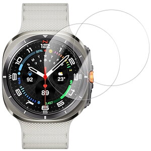 For Galaxy Watch Ultra 2025 (47mm) �p�� �K���X�t�B���� �t���ی�t�B���� ���Y���Ɏq�f�ސ� 9H �\�ʍd�x �����K���X �Ϗ��� ��ʕی�t�B���� 2���Z�b�g