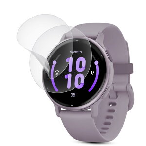 �y�A���`�O���A �t�B���� 2���Z�b�g�z GARMIN(�K�[�~��)vivoactive 5 �p �t���ی�t�B���� ���˒ጸ/��TPU�f��/�S�ʕی�/�h�C�A/�h�w��/�X�N���b�`�h�~ GARMIN vivoactive 5 �Ή��t�B����