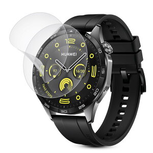 �y�A���`�O���A �t�B���� 2���Z�b�g�z HUAWEI WATCH GT4 46mm �p �t���ی�t�B���� ���˒ጸ/��TPU�f��/�S�ʕی�/�h�C�A/�h�w��/�X�N���b�`�h�~ HUAWEI �X�}�[�g�E�H�b�` GT4 46mm �Ή��t�B����