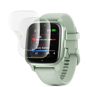 �y2���Z�b�g�zGARMIN(�K�[�~��) Venu Sq 2/Venu Sq 2 Music �p �ی�t�B���� �����ߗ� ���˒ጸ �A���`�O���A �t���ی�t�B���� ��TPU�f�� �C�A�h�~ �w��h�~ �\��t���ȒP Venu Sq 2 Music �Ή�