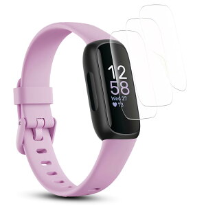 �y3���Z�b�g�z Fitbit inspire3 ��p �t���ی�t�B���� �ی���� TPU�f�� �����ɂ��� �ϏՌ��� �\��t���ȒP �w��h�~ �p inspire3 �ی�t�B���� �y24���Ԏ����C���Z�p�z�p Fitbit inspire 3 �t�B����
