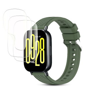 �y3���Z�b�g�zXiaomi Redmi Watch5 Lite �t�B���� �_�炩��TPU�f�� �����C�� �ȒP�ȓ\��t���� �V���I�~ Redmi �X�}�[�g�E�H�b�` 5 Lite TPU�ی�t�B���� �C�A�[�� �����x �w��h�~ ���t���ȒP �P�[�X