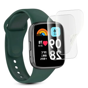 �y2�� �A���`�O���A�zVEVEN �t�B���� Redmi Watch 3 Active�p�̃t�B���� VEVEN �t�B���� Redmi Watch3Active �p�̕ی�t�B���� TPU�f�� �T���T�� �^�b�`�� ���˖h�~ �����h�~ �C�A���X ����S