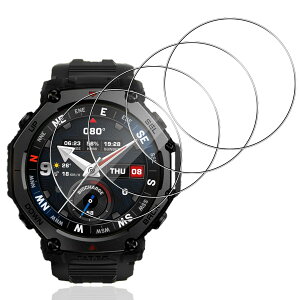 �y4���Z�b�g�zFor Amazfit T-Rex 3 Pro/HUAWEI WATCH Ultimate 2 �t�B���� Mosasa �K���X�t�B���� �Ռ��z�� 9H�d�x ��U�h�~ 2.5D���E���h�G�b�W �����z�� �C�A�[�� �����ߗ� �����x
