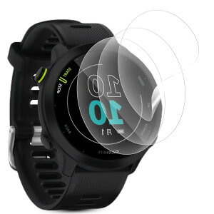 �y3���Z�b�g�z�Ή� Garmin ForeAthlete 55�ی�t�B���� �K�[�~�� 55�t�B���� �����ߗ� TPU�f�� �� �S�ʕی� �h�C�A �h�w�� �X�N���b�`�h�~ for �p �K�[�~�� ForeAthlete 55 �t���ی�t�B����