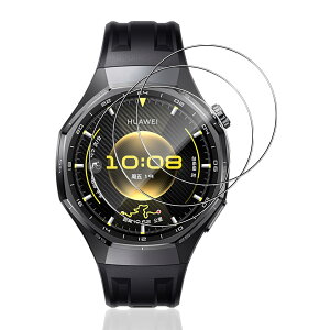 �y3���Z�b�zFor HUAWEI WATCH GT 6 PRO 46mm �t�B���� Mosasa �K���X�t�B���� �Ռ��z�� 9H�d�x ��U�h�~�w��h�~ 2.5D���E���h�G�b�W �����z�� �C�A�[�� �����ߗ� �����x �ی�t�B����