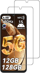 �y2���Z�b�g�zFor Blackview Shark 6/OSCAL TIGER 8 5G �t�B���� �K���X�t�B�����yZENGZOUZ�z�d�x9H �ϏՌ� �X�N���b�`�h�~ �����ߗ� �����z�� �C�A�[�� �����x�^�b�` �������� Blackview Shark6/OSCAL TIGER 8 5G ��