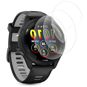 For GARMIN Forerunner 265S �p �ی�t�B�����y3������z�����ߗ��E�����x�E�w��h�~�E�ϏՌ� GARMIN Forerunner 265S / Forerunner 265S Music �t���ی�t�B���� TPU�� ��K���X �����ی�t�B���� �C�A�[�� �S��