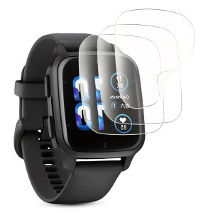 For �K�[�~�� (Garmin) Venu Sq 2 / Venu Sq 2 Music �p �ی�t�B�����y3������z�����ߗ��E�����x�E�w��h�~�E�ϏՌ� �K�[�~�� Venu Sq2 �t���ی�t�B���� TPU�� ��K���X �����ی�t�B���� �C�A�[�� �S��