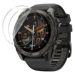 �y2���Z�b�g�zFor Garmin fenix 8 Pro/fenix 8 Pro MicroLED �t�B���� MARR �K���X�t�B���� �Ռ��z�� 9H�d�x ��U�h�~ 2.5D���E���h�G�b�W �����z�� �C�A�[�� �����ߗ� �����x