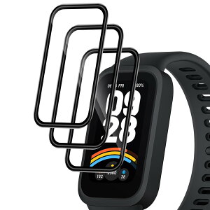 �y3������zFor Xiaomi Smart band 9 Active �t�B���� PMMA�f�ލ̗p �S�ʕی� �Ռ��z�� �ی�t�B���� ���ߗ�99�� �y�� ���^�b�`�� ���� �e�͐� �_� �C�A�h�~ �������� �w��h�~ Greerass 3D�Ȗʘr���v�X