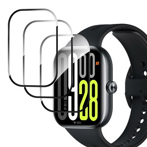 �y3������zFor Redmi Watch 5 �t�B���� PMMA�f�ލ̗p �S�ʕی� �Ռ��z�� �ی�t�B���� ���ߗ�99�� �y�� ���^�b�`�� ���� �e�͐� �_� �C�A�h�~ �������� �w��h�~ Greerass 3D�Ȗʘr���v�X�N���[��