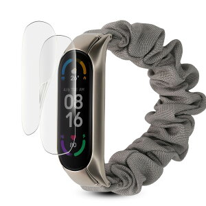 �y���˒ጸ�z2���Z�b�g FOR Xiaomi Smart Band 9/Band 8/Band 7 �p�ی�t�B���� �� TPU�f�� �ŋC�A�E�w��h�~ �S�ʕی�E�X�N���b�`�h�~ �Ή� �V���I�~ �X�}�[�g�o���h 9/8/7 �t�B�����y�A���`�O���A�t�B