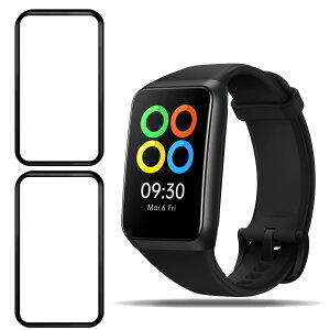 Qrivp �t�B���� OPPO Band 2 �t�B���� �y2���Z�b�g �zPET�����f�ސ� OPPO Band2 ��p �t�B���� 3D�Ȗ� �t�� �ی�t�B���� 3D Touch�Ή� ����0.26mm ���� �h�w�� �����E�h�� �C�A���X �ϏՌ� ��U�h�~ �����z