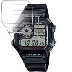 �y4������zFor CASIO AE-1200WH-1AV �ی�t�B����3D�ȖʃJ�o�[ TPU�f�� �S�ʕی� ��ʕی�V�[�g ����0.3mm ���˒ጸ �w��ጸ ������ �����ߗ� CASIO AE-1200WH-1AV �t�B����