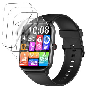 �y4������zFor Vialove �X�}�[�g�E�H�b�` 1.9�C���` �ی�t�B���� TPU�f�� �S�ʕی� ��ʕی�V�[�g ����0.3mm ���˒ጸ �w��ጸ ������ �����ߗ� Vialove �X�}�[�g�E�H�b�` �t�B����