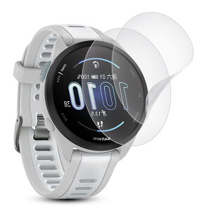 �y�A���`�O���A �t�B���� 2���Z�b�g�z�Ή� GARMIN Forerunner 165/165 Music �ی�t�B���� �� TPU�f�� for Garmin Forerunner 165 Music�ی�t�B���� �\��t���ȒP/�S�ʕی�/�C�A�Ȃ�/�w��h�~/�X�N���b�`�h�~/