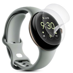 �y�A���`�O���A �t�B���� 2���Z�b�g�z�Ή� Google Pixel Watch 3/2/1 41mm�p �ی�t�B���� �� TPU�f�� for Google Pixel Watch�ی�t�B���� �\��t���ȒP/�S�ʕی�/�C�A�Ȃ�/�w��h�~/�X�N���b�`�h�~/����