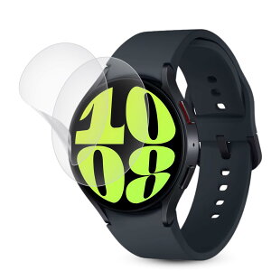 �y�A���`�O���A 2������z�Ή� Galaxy Watch 8 / 7 / 6 / 5 / 4 44mm�p �ی�t�B���� �ȖʑΉ� 3D�S�ʕی�t�B���� ���˖h�~ �ڂɗD���� ��p �A���`�O���A �t�B���� �_�炩��TPU�f�� Galaxy Watch 8 44mm �p