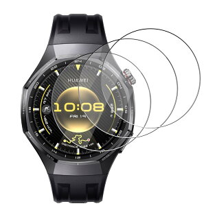 �y3���Z�b�g�zFor HUAWEI WATCH GT 6 Pro 46mm 1.47�C���` �K���X�t�B���� �ی�t�B���� �yMoahsiuny�z���{���Ɏq�� ���d�x9H �C�A�h�~ �h�w�� �ϏՌ� ��U�h�~ �\��t���ȒP ��ʑN�₩ �����z��